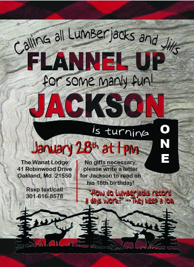 Flannel Up Invite